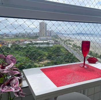 apartment em Avenida Presidente Kennedy, Guilhermina - Praia Grande - SP