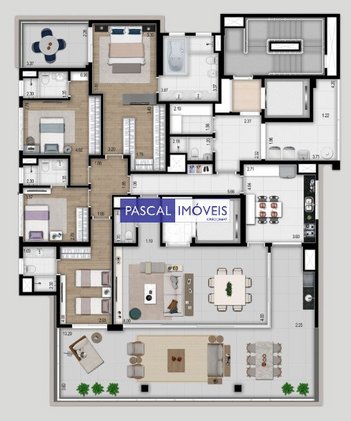 apartment em Alameda Campinas, Jardim Paulista - São Paulo - SP