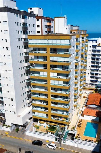 apartment em Rua Ademilson Coelho, Ocian - Praia Grande - SP