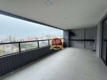 apartment em Rua Mário Tamashiro, Canto do Forte - Praia Grande - SP