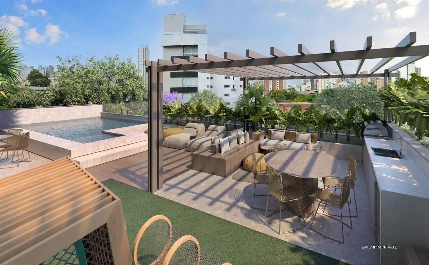 Piscina e espaço gourmet