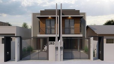 house em Rua Presidente Arthur Bernardes, Floresta - Joinville - SC