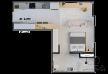 apartment em Rua Professora Maria Flora Pausewang, Trindade - Florianópolis - SC