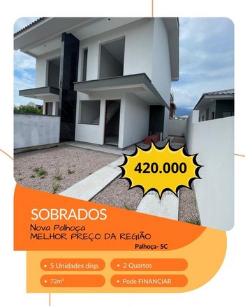 house em Rua Valdir Batista, Nova Palhoça - Palhoça - SC