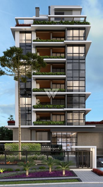 apartment em Rua Bento Viana, Água Verde - Curitiba - PR