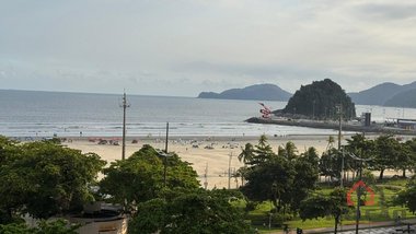 apartment em Avenida Senador Pinheiro Machado, Campo Grande - Santos - SP
