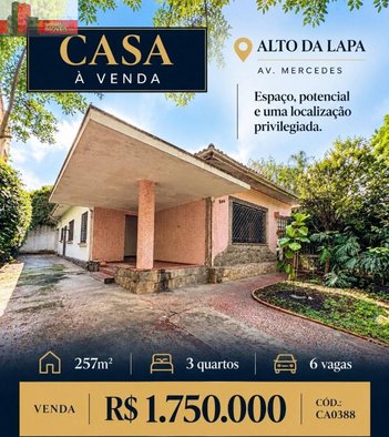 house em Avenida Mercedes, Alto da Lapa - São Paulo - SP