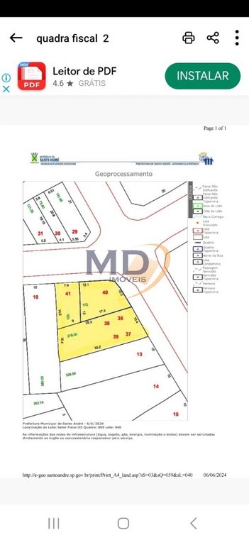 commercial_land_lot em Rua das Figueiras, Campestre - Santo André - SP