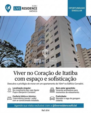 apartment em Rua Doutor Aguiar Pupo, Centro - Itatiba - SP