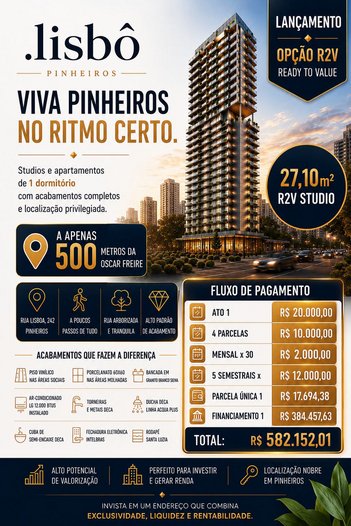 apartment em Rua Lisboa, Cerqueira César - São Paulo - SP
