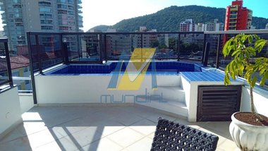 apartment em Rua Adriano Rocha, Loteamento João Batista Julião - Guarujá - SP