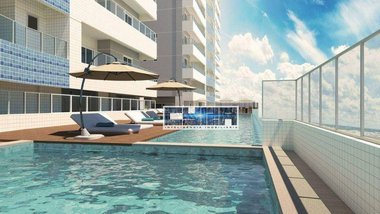 apartment em Rua Comendador Otto Carlos Golanda, Ocian - Praia Grande - SP