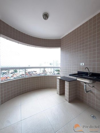 apartment em Rua Carlos Gomes, Ocian - Praia Grande - SP