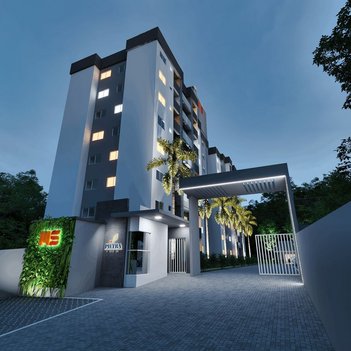 apartment em Rua Rudolf Fritz, Warnow - Indaial - SC