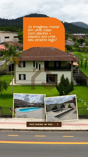 house em Rua Ernesto Blank, Testo Alto - Pomerode - SC