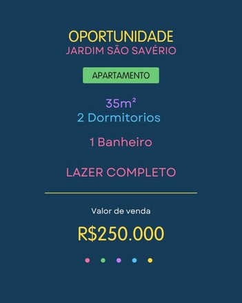 apartment em Avenida dos Ourives, Jardim São Savério - São Paulo - SP
