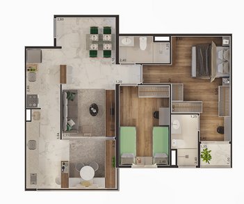 apartment em Avenida Dr. Washington Luiz, Rudge Ramos - São Bernardo do Campo - SP