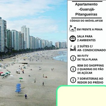 apartment em Avenida Marechal Deodoro da Fonseca, Pitangueiras - Guarujá - SP
