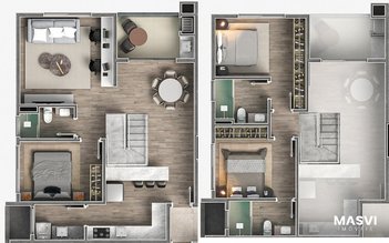 apartment em Luiz Elias Daux, Ingleses do Rio Vermelho - Florianópolis - SC