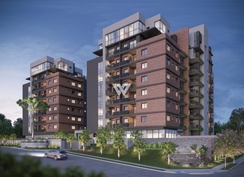 apartment em Rua da Bandeira, Cabral - Curitiba - PR