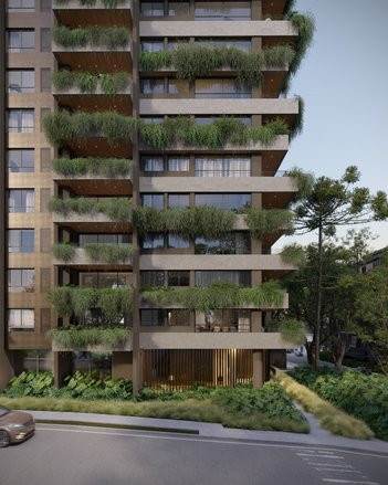 apartment em Rua Professor Pedro Viriato Parigot de Souza, Mossunguê - Curitiba - PR