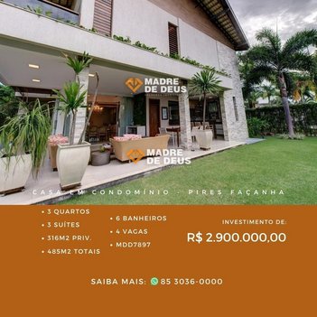 house em Avenida Nova do Contorno, Pires Façanha - Eusébio - CE