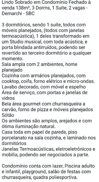 Cômodo Condomínio