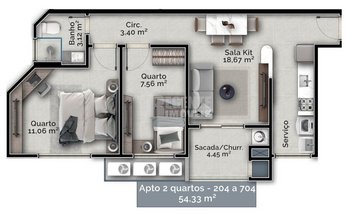apartment em Capitão Romualdo de Barros, Carvoeira - Florianópolis - SC