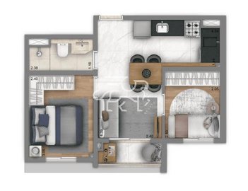 apartment em Rua Vergueiro, Vila Firmiano Pinto - São Paulo - SP