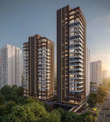 apartment em Rua Carneiro Lobo, Água Verde - Curitiba - PR