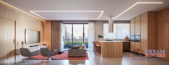 apartment em Avenida Silva Jardim, Água Verde - Curitiba - PR