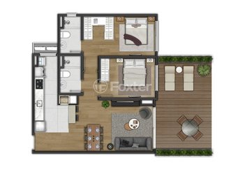 apartment em Rua Borges de Medeiros, Centro - Canela - RS
