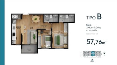 apartment em Rua Carlos Drumond de Andrade, Centro - Canoas - RS