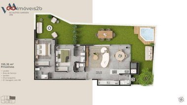 apartment em Rua Berta Lutz, Cachoeira do Bom Jesus - Florianópolis - SC