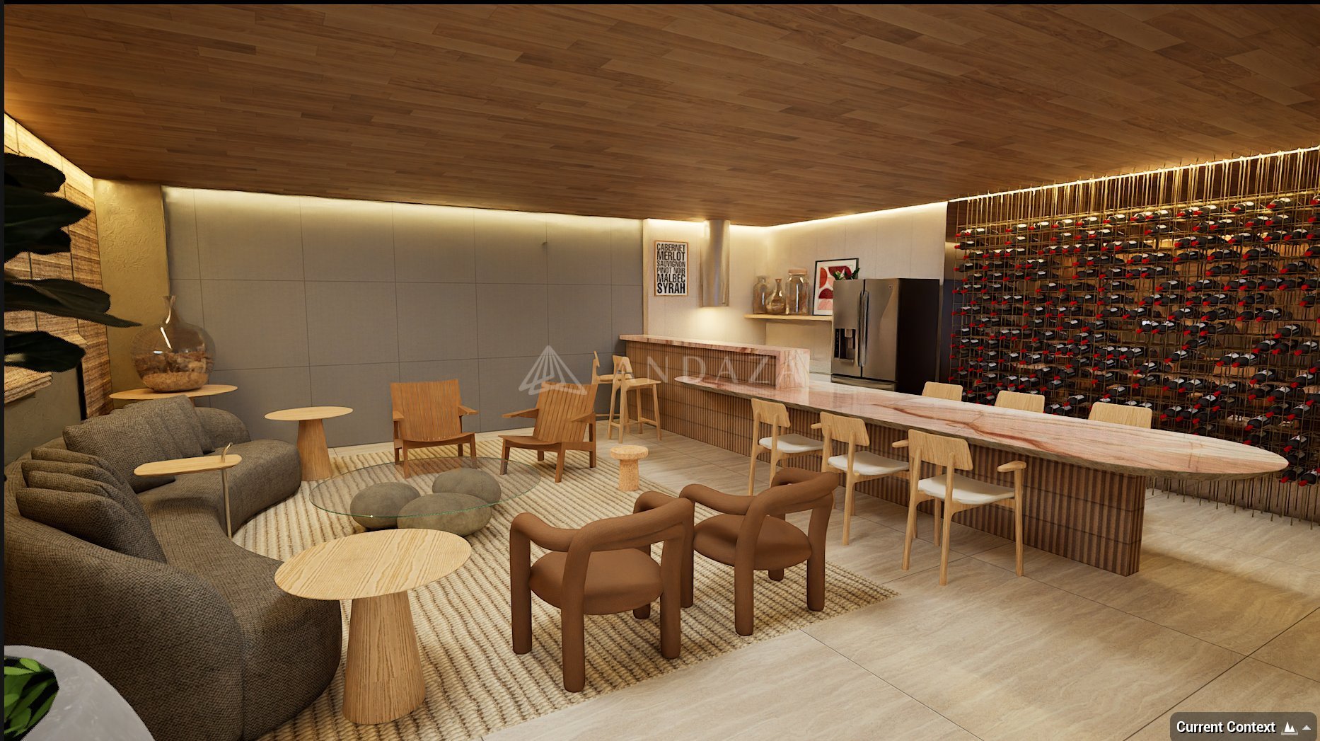 Vinoteca - perspectiva ilustrada