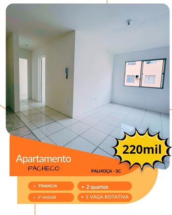 apartment em Rua Nelson Floriano Campos, Pachecos - Palhoça - SC