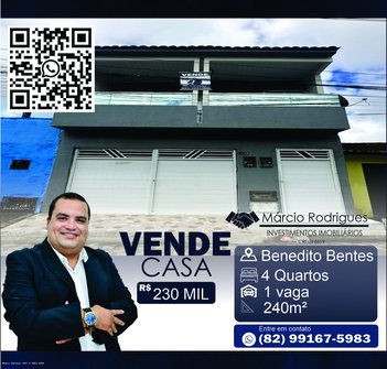 house em Rua Belo Horizonte, Benedito Bentes - Maceió - AL