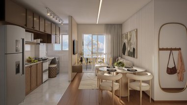 apartment em Rodovia BR-116, Pinheirinho - Curitiba - PR
