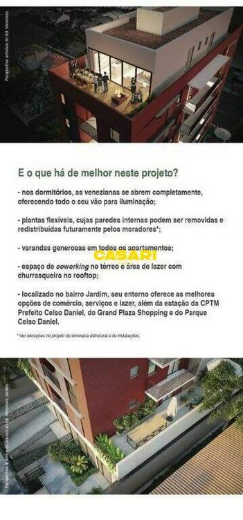 apartment em Alameda Francisco Alves, Jardim - Santo André - SP