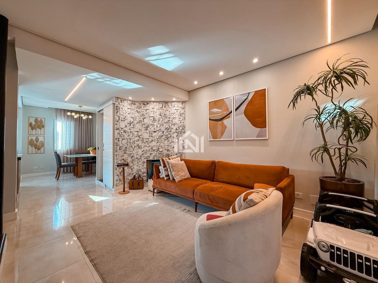 casa a venda no condominio new village - sala de estar