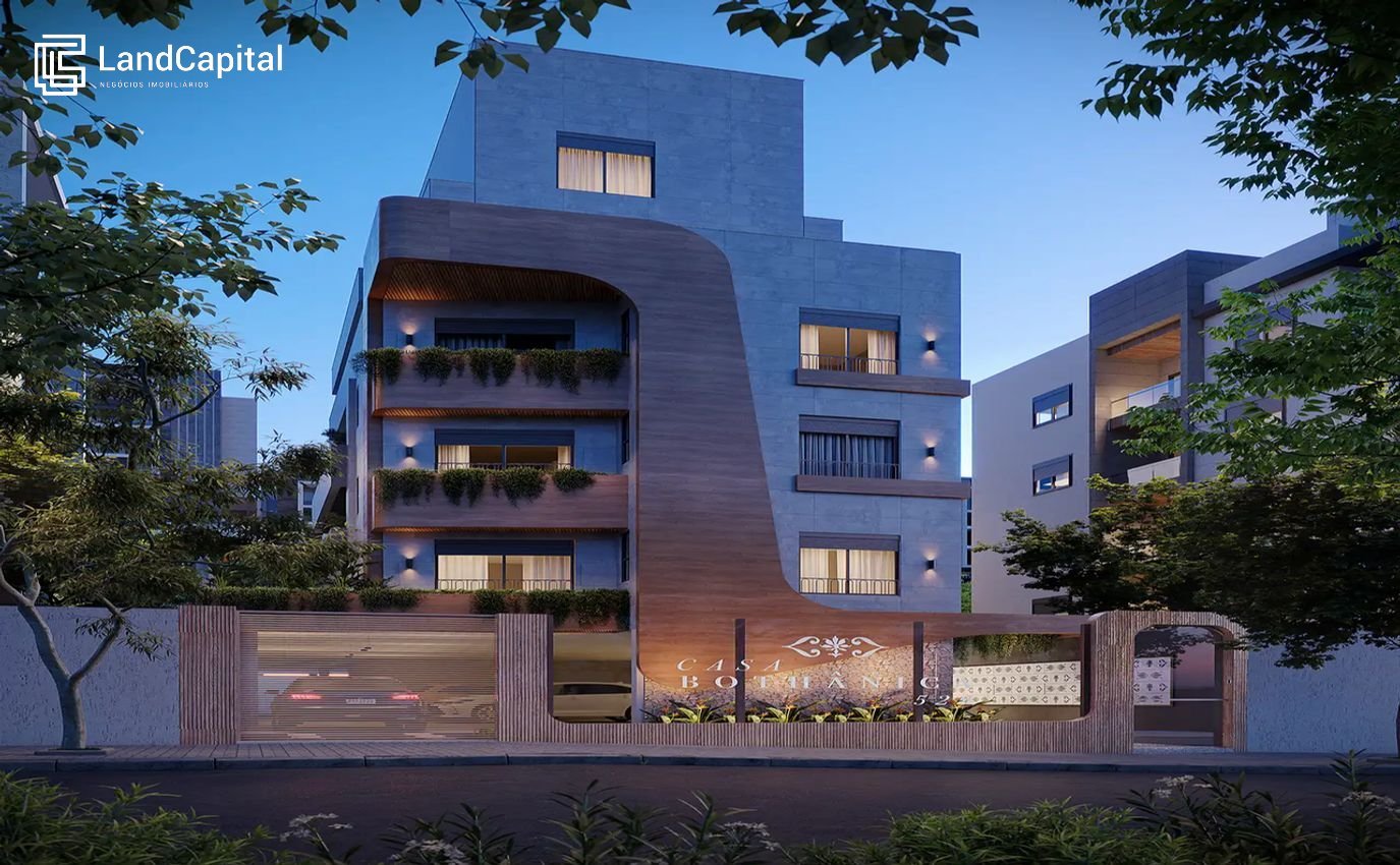 Fachada noturna: charme com arandelas