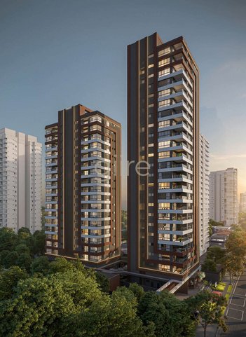 apartment em Rua Carneiro Lobo, Água Verde - Curitiba - PR