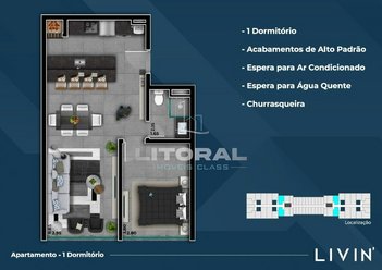 apartment em Avenida Central, Xangri-Lá - Xangri-Lá - RS