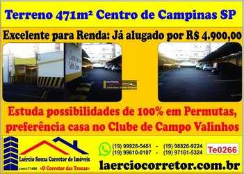 land_lot em Rua General Osório, Centro - Campinas - SP