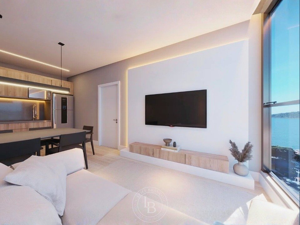 01 Apartamento _ Venda _ Centro _ Balneário Piçarras _ Santa Catarina _ Sala de Estar _ Cozinha