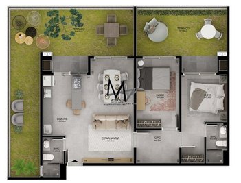 apartment em Francisco Magno Vieira, Campeche - Florianópolis - SC