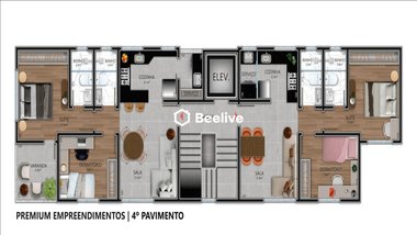 apartment em Rua Dona Queridinha, Itapoã - Belo Horizonte - MG