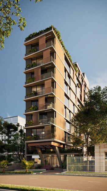 apartment em Rua Coronel Dulcídio, Água Verde - Curitiba - PR