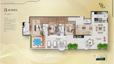 apartment em Avenida Olegário Maciel, Lourdes - Belo Horizonte - MG