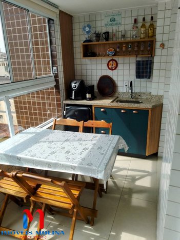 apartment em Rua José de Alencar, Ocian - Praia Grande - SP